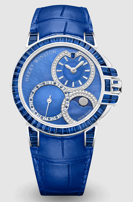 Best Harry Winston Ocean Date Moon Phase Automatic 36mm OCEAMP36WW003 Replica Watch